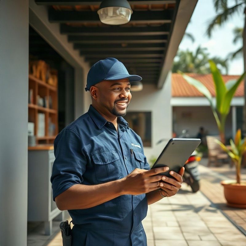 Profissional da Pulsevorbit executando um atendimento em espaço comercial de Recife